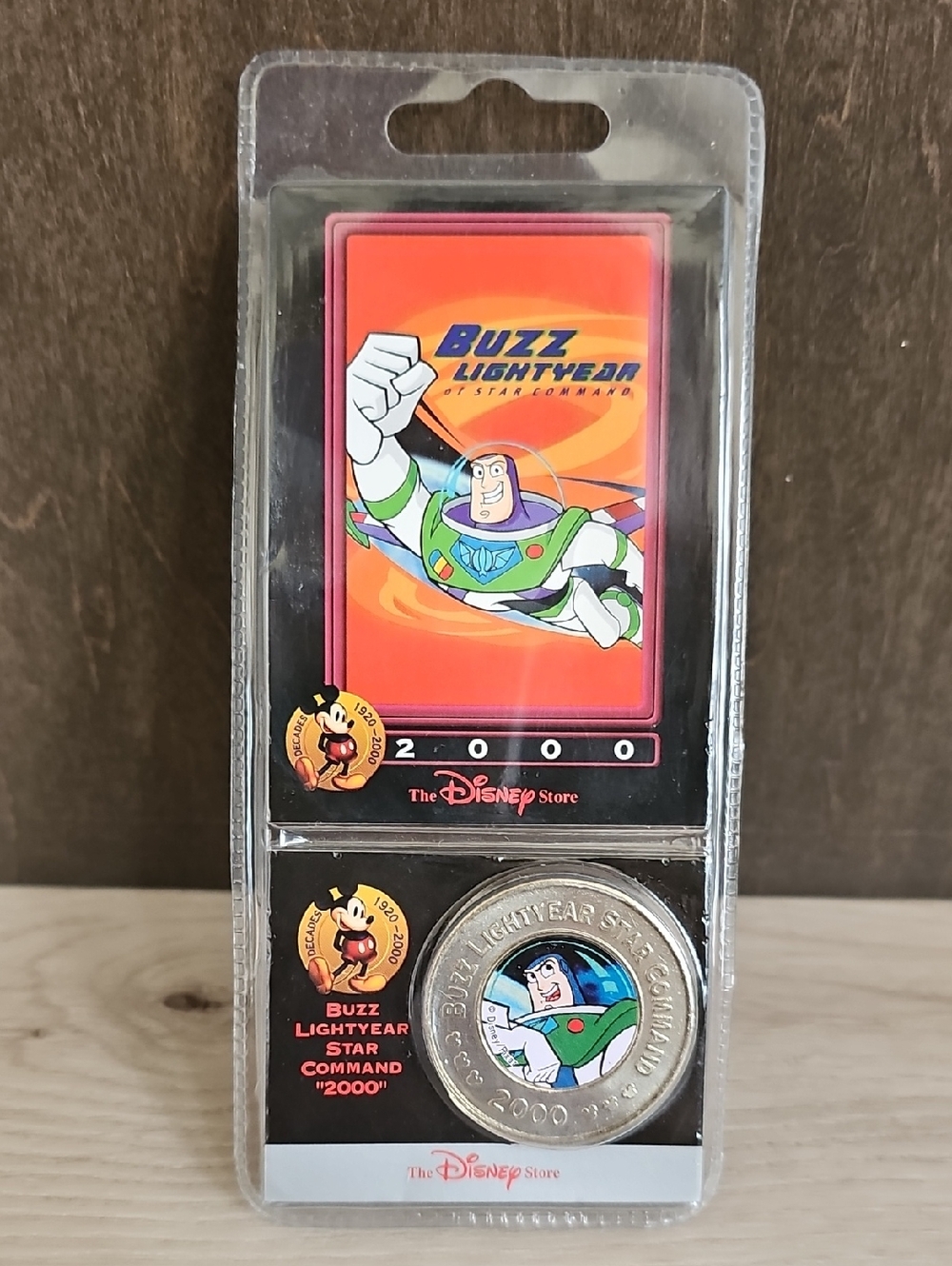 Disney Store Millennium 2000 Buzz Lightyear coin from the Decades Collection